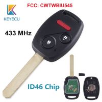 【❖】 islwpi KEYECU สำหรับฮอนด้านักบิน2005 2006 2007 ID46ชิปรถระยะไกล Fob 433เมกะเฮิร์ตซ์3 2 + 1ปุ่ม FCC: CWTWBIU545