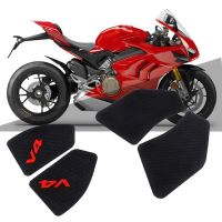 สติกเกอร์3D รถจักรยานยนต์สำหรับดูคาติสตรีทไฟเตอร์ Panigale V4 S ถังน้ำมันแผ่นด้านข้างชุดแผ่นป้องกันก้างปลา Accessorio Moto