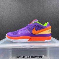 New HOT ✅Original NK* J- A- 1 Morant- Fashion Mens Basketball Shoes PurpleOrange {Free Shipping}