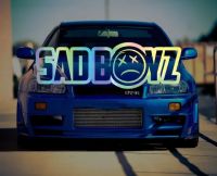 สติกเกอร์ติดสติ๊กเกอร์ภาพติดหน้าต่างรถยนต์ Jdm Sad Boyz กระจกบังลมเลเซอร์ตกแต่งสติ๊กเกอร์กระจกรถ