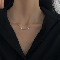 Vivienne Westwood NGBB 925 sterling silver smile necklace womens smiley face 2023 new hot style light luxury niche high-end simple clavicle chain