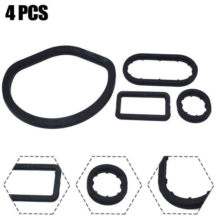 MileAuto 4pcs Oil Filter Housing Seal Kit For Mercedes W163 W202 W203