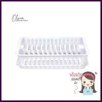 ชั้นคว่ำจานพลาสติก MINI มีถาดรอง SN 540 สีขาวMINI PLASTIC DISH DRAINER WITH TRAY SN 540 WHITE **โปรโมชั่นสุดคุ้ม โค้งสุดท้าย**