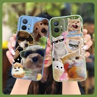 Skin feel silicone soft shell Phone Case For IQOO Z6 Cartoon Lens bump protection Simplicity protective case cute