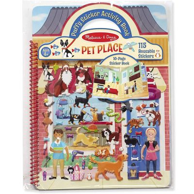 Exported to the United States fluffy three-dimensional sticker scene game manual toy cultivate fine motor hand-eye coordination