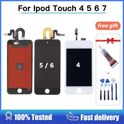 High Quality LCD Display For iPod Touch 4 5 6 th LCD Touch Screen Glass Sensor Digitizer Assembly For iPod Touch 5 5th tested