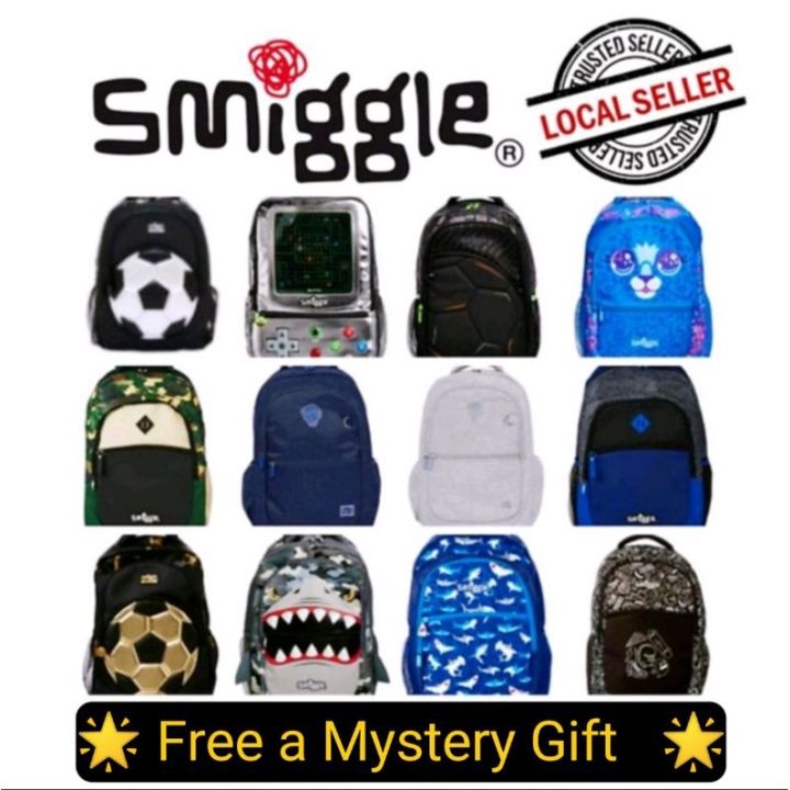 Smiggle - Malaysia Ready Stock! Boys backpack, Boys School Bags | Lazada