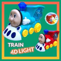 ปู๊น ปู๊น รถไฟบ๊อบของเล่น รถไฟของเล่น รถวิ่งชนถอย มีไฟ 4D หมุนได้ BB-LD-147A