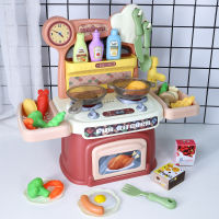 Children family kitchen toys cooking table simulation cooking play house toys kitchenware pretend toys set kids gifts