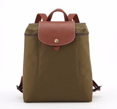 New Hot 2019 longchamp le pliage backpack Classic collapsible waterproof nylon women bag school bag 1699089A23 -Khaki
