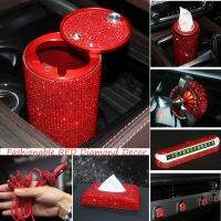 hot【DT】 Car Accessories for Interior Set USB Charger Tissue Holder Ashtray Diamonds Automotive Part