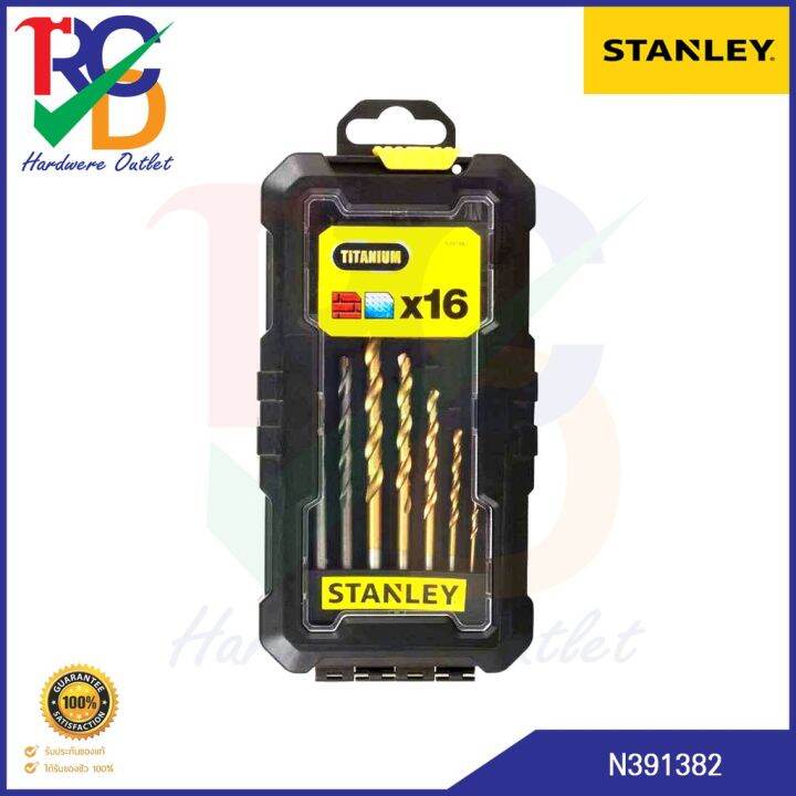 stanley-ชุดดอกสว่านไทเทเนียม-และ-อุปกรณ์เสริม-16-ชิ้นสำหรับสว่าน-sta7221-xj