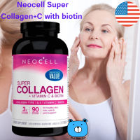 Neocell Super Collagen+C with biotin ขนาดใหม่!? [270 เม็ด] 1 กระปุก KETO ทานได้