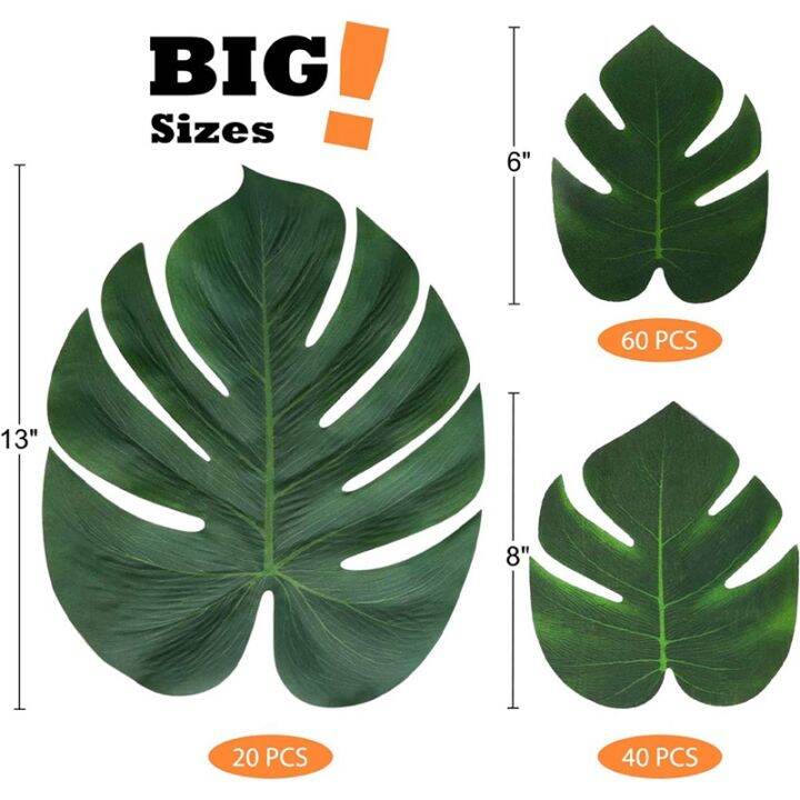 120pcs-leaves-plant-imitation-leaf-hawaiian-luau-jungle-party-table-decorations