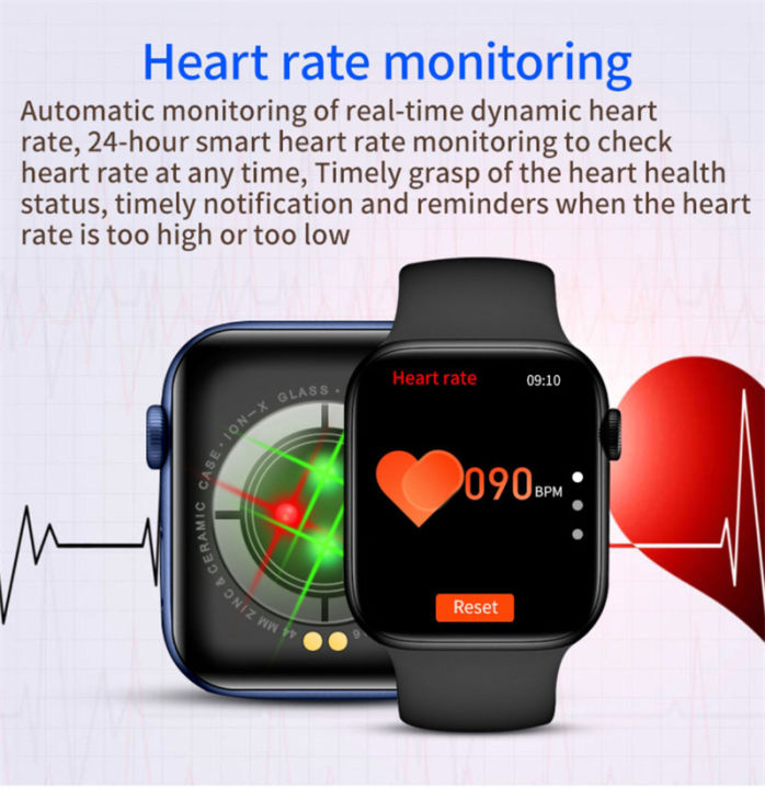smart-watch-i8-pro-max-s-mart-w-atch-ผู้ชายผู้หญิงบลูทูธกันน้ำกีฬาอัตราการเต้นหัวใจความดันโลหิตออกซิเจนการตรวจสอบ