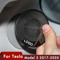 New For Tesla Model 3 Accessories Front Column Roof Horn Hood Model3 Speaker Cover Decorative Sequins For Model Three Car