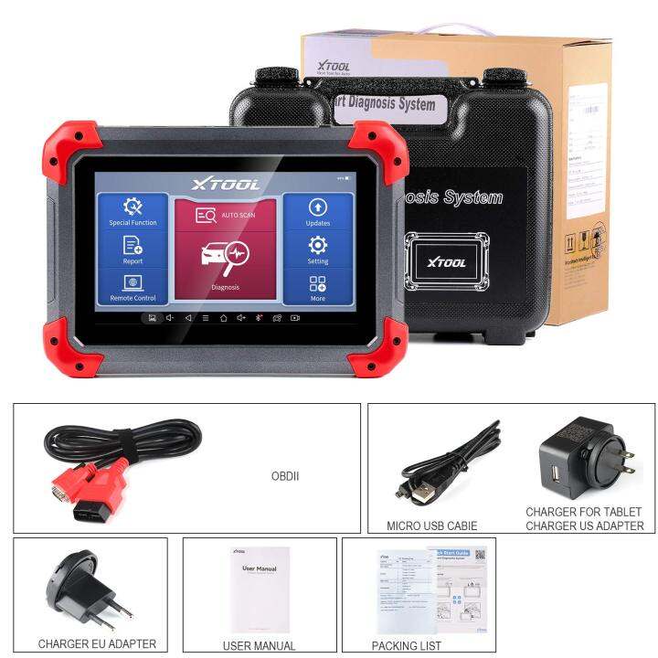 XTOOL D7 OBD2 Scanner Automotivo Car Diagnostic Tool Key Programmer