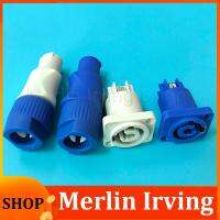 Merlin Irving Shop 3pin Powercon Xlr Connector Lockable Cable male female Chass Socket for Electric Lighting Power adapter