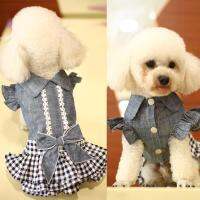 เสื้อผ้าสุนัขน่ารักกระโปรง Yorkshire Terrier pomeranian maltese Bichon พุดเดิ้ล Schnauzer ปั๊กเท็ดดี้ Bichon Hiromi dres เสื้อผ้า