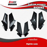 วิงเล็ตบิ๊กไบค์ wing let big bike ( สีดำด้าน ลายเคฟล่า ลายหินอ่อน ) ( 1คู่ )