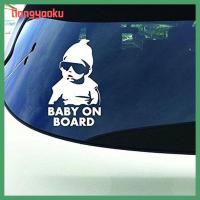 LIANGYAOKU สติกเกอร์ตกแต่งรถยนต์ Baby On Board กันน้ำลายตลกสติ๊กเกอร์ไวนิลติดรถยนต์สะท้อนแสง