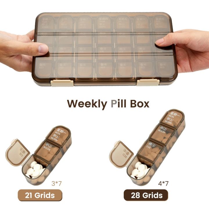 7-21-28-grids-pill-box-large-capacity-medicine-box-7-days-pill-storage-weekly-tablet-organizer-vitamins-container-drug-dispenser