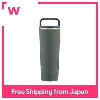 Zojirushi ขวดน้ำ Tumbler Carry Tumbler ไม่มีรอยต่อประเภทจับ0.4L Forest สีเทา SX-JA40-HM