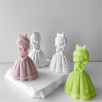 Gypsum Form Home Decoration Gift Craft Tool Aromatherapy Plaster Mold Candle Silicone Mold Bubble Girl