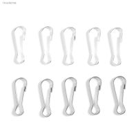 ┇﹉ 100Pcs/lot Snap Spring Clip Hooks Rings Buckle Zipper Hanging Buckle Connectors for Diy Jewelry Making Supplies Accessories