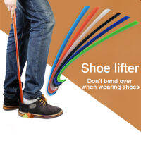 1ชิ้น42เซนติเมตร * 4เซนติเมตรพลาสติก Shoorn ยาว Slip Horn Slip Helper รองเท้าด้ามจับยาว Slip Shoe Pull Shoehorn