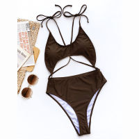 Sexy Women One Piece Swimsuits Female Solid Swimwear Bandage Swimming Suit Bathing Suit Beachwear Monokini Bather Swimsuits