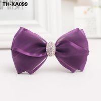 Adult high-end style bow hairpin and super fairy spring clip top flower on the back of head