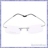 Metal Eyewear Frameless Spectacles Rimless Reading Glasses Half Rim