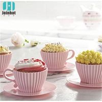 【hot】♛  5pcs Silicone Mold Non-Stick Small Cup round