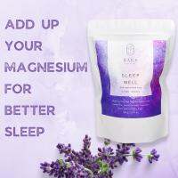 RAKS NATURAL เกลือสปา Sleep Well Magnesium Bath Salt Flakes แมกนีเซียม เกลือแช่ตัว เกลือแช่เท้าเพื่อผ่อนคลาย ช่วยให้หลับง่าย น้ำมันหอมระเหย Lavender &amp; Floral Blend