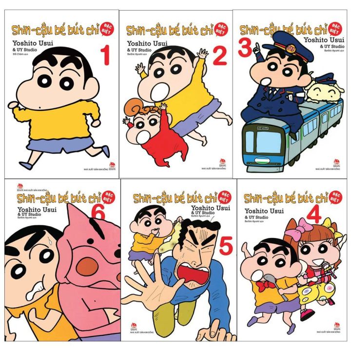 Manga Shin cậu bé bút chì vẫn là một trong những truyện tranh được yêu thích ở Việt Nam. Với bộ sáu tập đặc biệt, bạn sẽ được khám phá thế giới huyền diệu của Shin và những cuộc phiêu lưu tuyệt vời của cậu bé bút chì.
