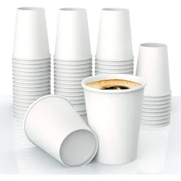 Paper Cup 3oz 5oz Plain White Disposable Party Cups 50pcs per pack