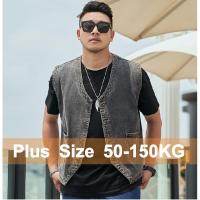 CODDian Zhen 【Plus Size】M-8XL Men Denim Vest Sleeveless Top