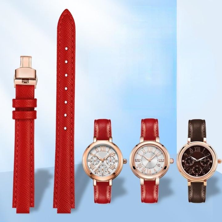 เหมาะสำหรับ-casio-casio-sheen-series-she-3034gl-she-4029-womens-leather-watch-band-red