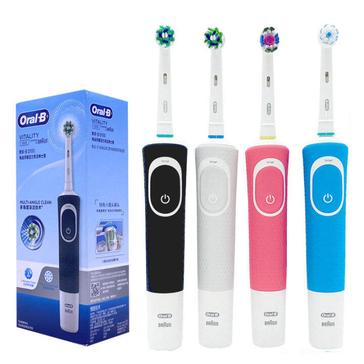 Oral B Electric Rechargeable Toothbrush D100 Cleaning Teeth Brush ...