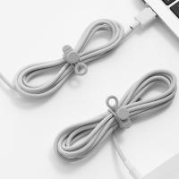 10PCS Silicone Phone Data Cord Cable Winder Earphone Wire Organizer Storge Cable Tie For Mouse Headphone Charger Line Clip