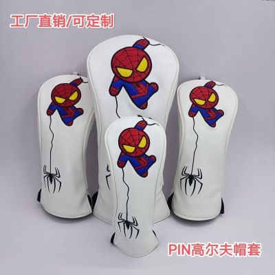 2023☇۩ The new spider-man waterproof embroidery golf clubs set wooden set 1 3 5 the chicken leg cases