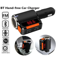 ?โปรดี!! BC09 BC06 อุปกรณ์รับสัญญาณบลูทูธ bluetooth car MP3+2USB charger แบบแฮนด์ฟรีในรถยนต์ ฟังMP3 และชาร์จศัพท์ คุณภาพดี