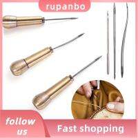 RUPANBO039392692 4PCS แฮนด์เมด หนังแคนวาส อุปกรณ์เย็บผ้า หัตถกรรมเครื่องหนัง เครื่องมือซ่อมรองเท้า จักรเย็บผ้า ชุดเครื่องมือเข็ม