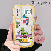 เคส Chenyyyka สำหรับ Infinix Hot 9 Pro Hot 9 Play เคสการ์ตูน12 Play น่ารักลาย Spoof มอนสเตอร์ Tetris วัสดุอัพเกรดเนื้อครีมกันกระแทกแบบใสคลื่นนุ่มเคสมือถือปลอกโปร่งใสลายกล้องถ่ายรูปฝาครอบป้องกัน