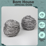 Cước rửa chén sợi inox Bam House siêu dày sáng bóng cao cấp CLS02
