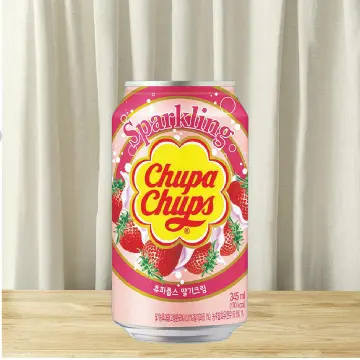 Sparkling Strawberry Cream Soda 345ml - Chupa Chups