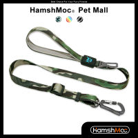 HamshMoc 2 In 1 Dog Car Safety Leash Adjustable Vehicle Seat Belt Nylon Seatbelt With Secure Hook To Pet Harness Collar ทนทานแข็งแรง