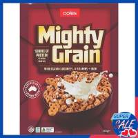 โคลส์อาหารเช้าจากธัญพืชอบกรอบ 560กรัม ✿ Coles Mighty Grain Cereal 560g.