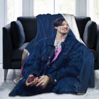 Kpop BTS Jungkook Customized Blanket Ultra-Soft Micro Fleece Blanket Lovely Air Conditioning Blanket Fit Couch Bed Sofa for Adult Child Warm Camping Blanket